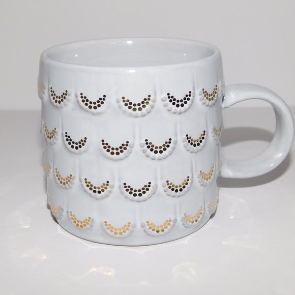 2016 Starbucks Anniversary Mermaid siren tail Scales mug Gray Gold 10 oz - Picture 4 of 7
